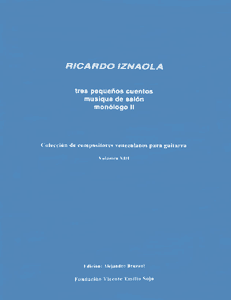 Tres Pequeñas Piezas | Musique de Salon | Monólogo II